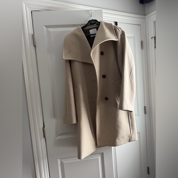 Mango Maxi Lapel Wool Coat - Picture 5 of 9